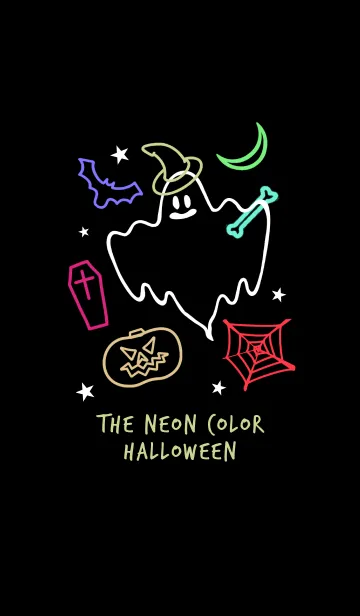 [LINE着せ替え] ネオンカラー ハローウィン 15の画像1