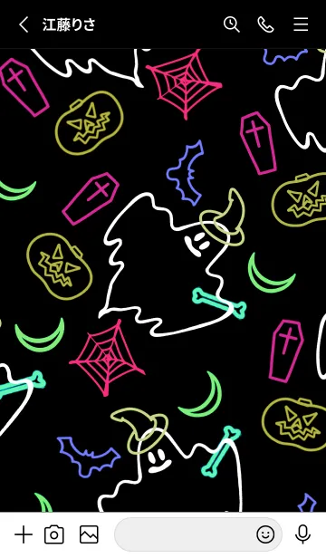 [LINE着せ替え] ネオンカラー ハローウィン 15の画像2