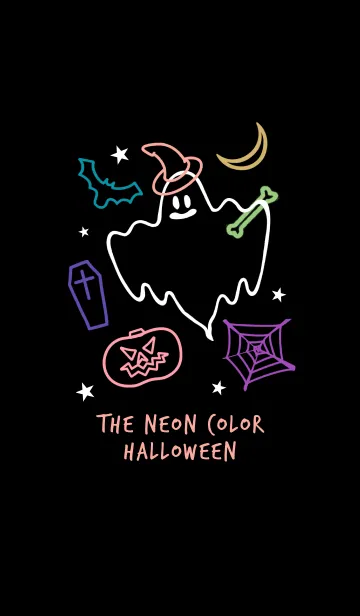 [LINE着せ替え] ネオンカラー ハローウィン 12の画像1