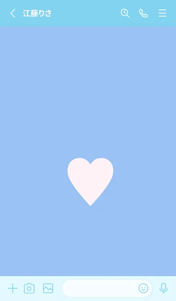 [LINE着せ替え] シンプル ハート _166の画像2