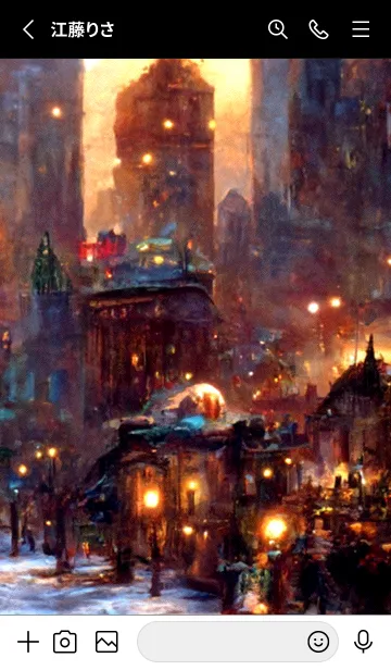 [LINE着せ替え] クリスマスの街 #5_11。の画像2