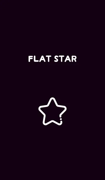 [LINE着せ替え] FLAT STAR / Blackの画像1