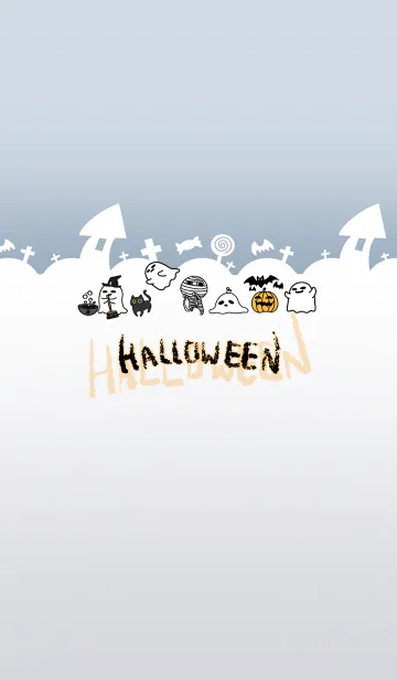 [LINE着せ替え] Halloween Carnival - Whiteの画像1