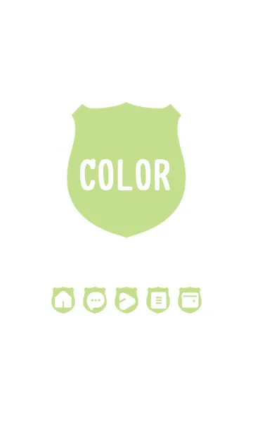 [LINE着せ替え] green color V04の画像1