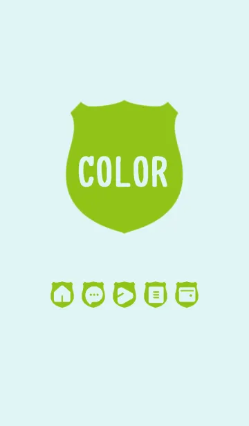 [LINE着せ替え] green color V09の画像1