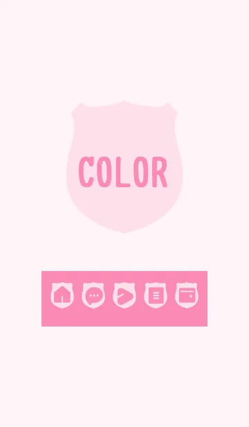[LINE着せ替え] pink color V01の画像1