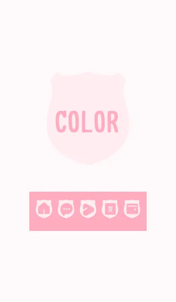 [LINE着せ替え] pink color V04の画像1