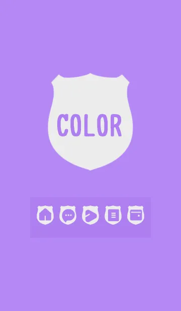 [LINE着せ替え] purple color V01の画像1