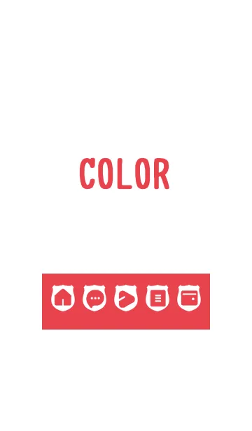 [LINE着せ替え] red color V03の画像1