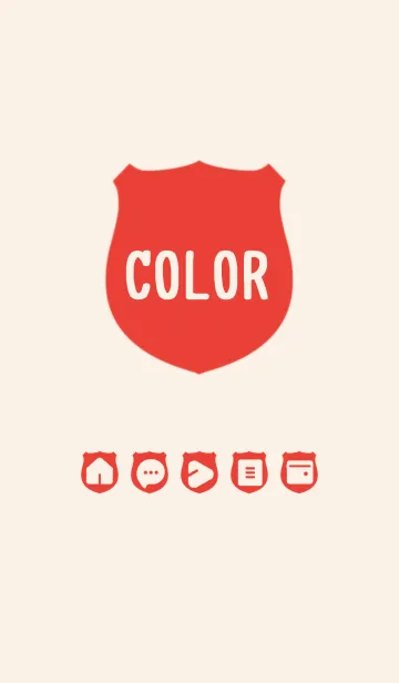 [LINE着せ替え] red color V04の画像1