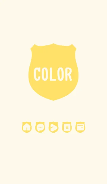 [LINE着せ替え] yellow color V04の画像1