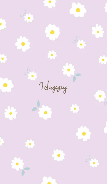 [LINE着せ替え] 白い花と時々はっぱ30の画像1