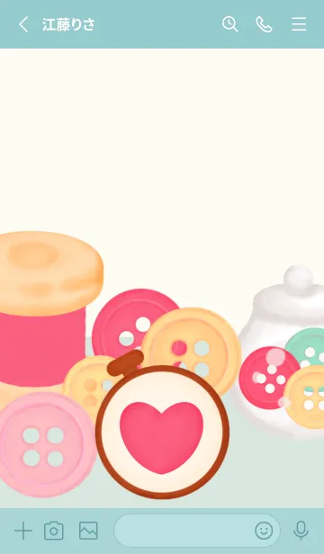 [LINE着せ替え] Lovely sewing theme 4の画像2