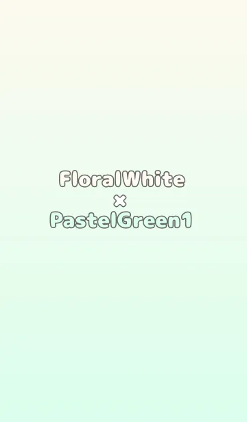 [LINE着せ替え] フローラルホワイト★パステルグリーン1TKCの画像1