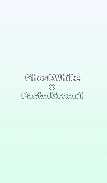 [LINE着せ替え] ゴーストスモーク★パステルグリーン1.TKCの画像1