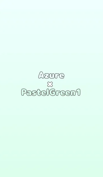 [LINE着せ替え] アズール★パステルグリーン1.TKCの画像1