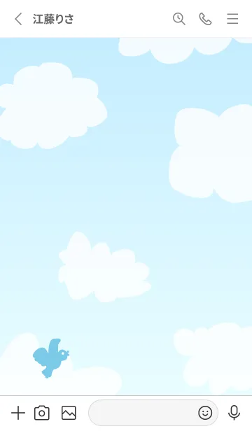 [LINE着せ替え] 幸せの青い鳥 空20の画像2