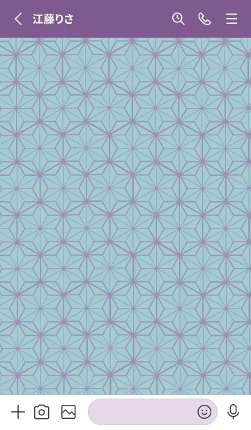 [LINE着せ替え] 和柄ー麻の葉ー85の画像2