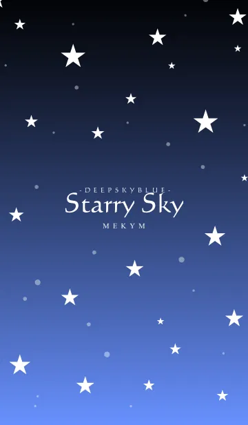 [LINE着せ替え] - Starry Sky Deepsky Blue -の画像1
