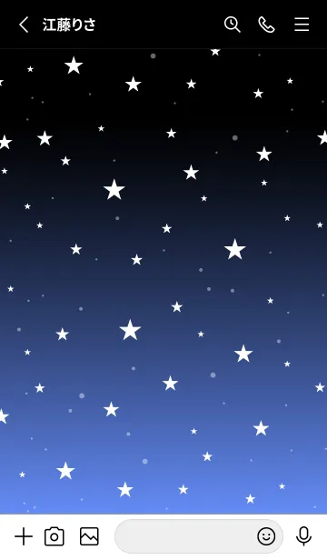 [LINE着せ替え] - Starry Sky Deepsky Blue -の画像2