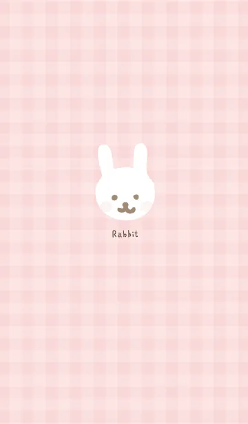 [LINE着せ替え] うさぎ チェック柄2の画像1