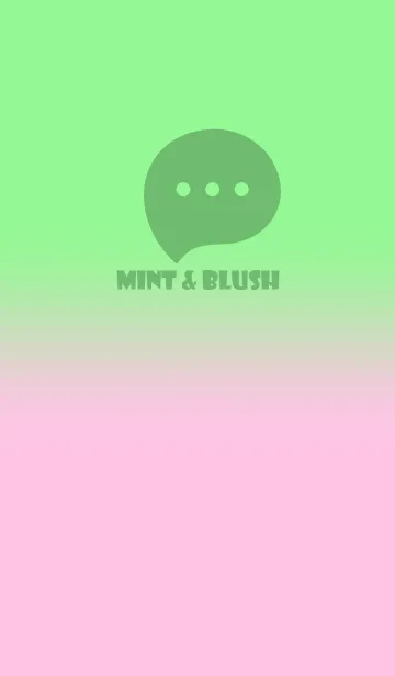 [LINE着せ替え] Mint Green & Blush Pink V3 (JP)の画像1