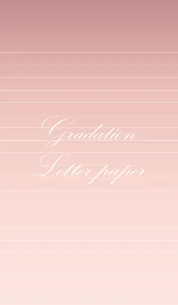 [LINE着せ替え] Gradation Letter paper - Pink 2 -の画像1