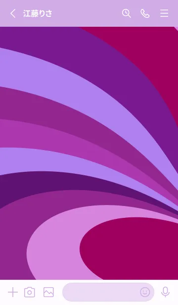 [LINE着せ替え] エレガントな着せ替え 紫色の画像2