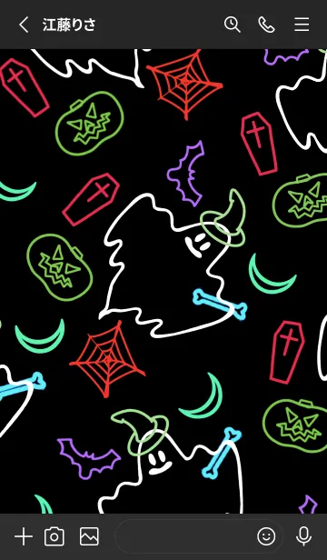 [LINE着せ替え] ネオンカラー ハローウィン 16の画像2