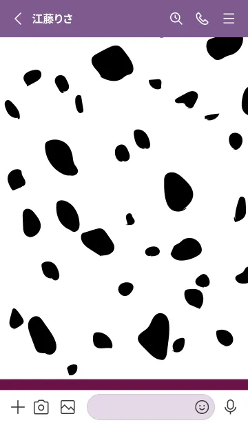 [LINE着せ替え] Dalmatian -Grape-の画像2