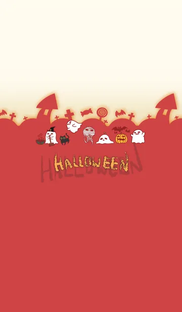 [LINE着せ替え] Halloween Carnival - Red Beigeの画像1