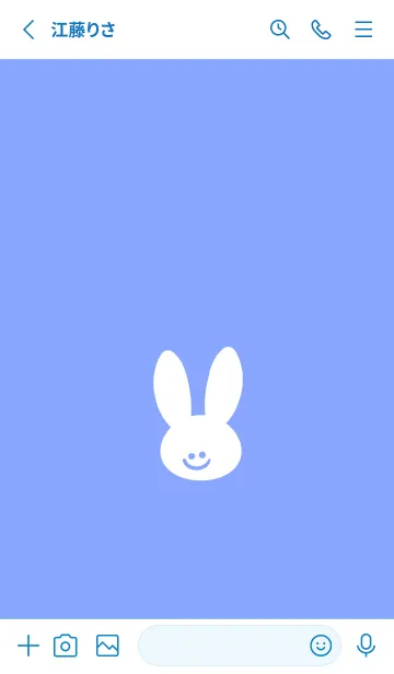 [LINE着せ替え] ホワイト ラビット 22の画像2