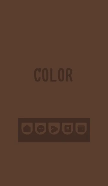 [LINE着せ替え] brown color W01の画像1