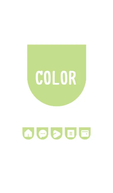 [LINE着せ替え] green color W04の画像1