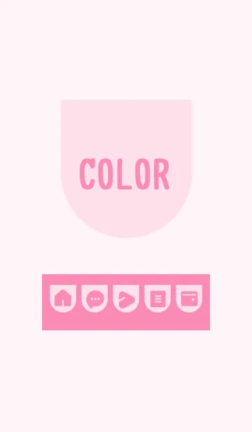 [LINE着せ替え] pink color W01の画像1
