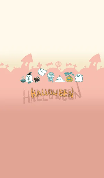 [LINE着せ替え] Halloween Carnival - Beige Green Orangeの画像1