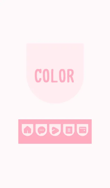 [LINE着せ替え] pink color W04の画像1