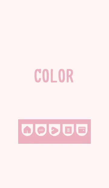 [LINE着せ替え] pink color W05の画像1