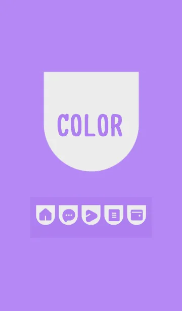 [LINE着せ替え] purple color W01の画像1