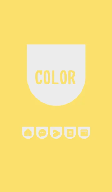 [LINE着せ替え] yellow color W01の画像1