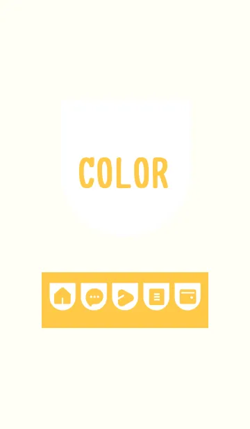 [LINE着せ替え] yellow color W03の画像1