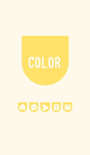 [LINE着せ替え] yellow color W04の画像1