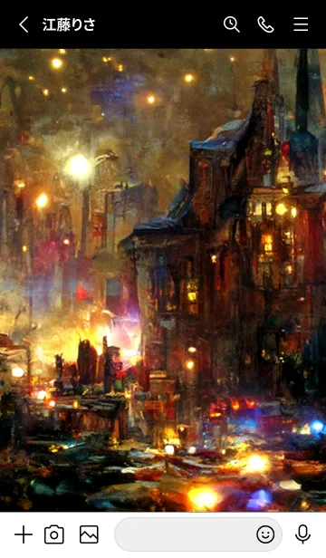 [LINE着せ替え] クリスマスの街並み #2_26。の画像2