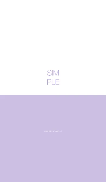 [LINE着せ替え] Q95_24_パープル4-3の画像1