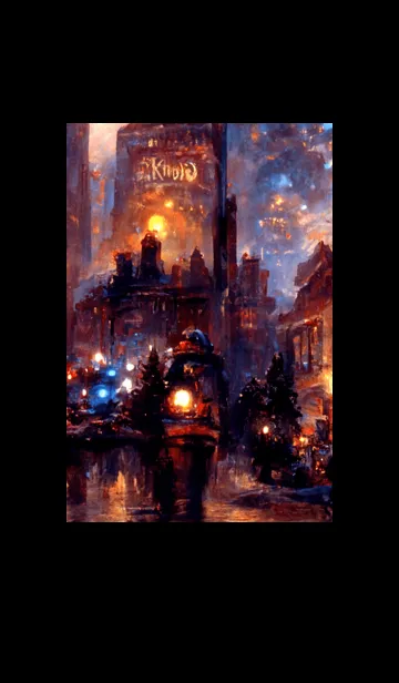 [LINE着せ替え] クリスマスの街並み #2_24。の画像1