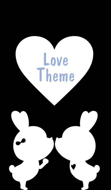 [LINE着せ替え] LOVE THEME Black and White 23の画像1