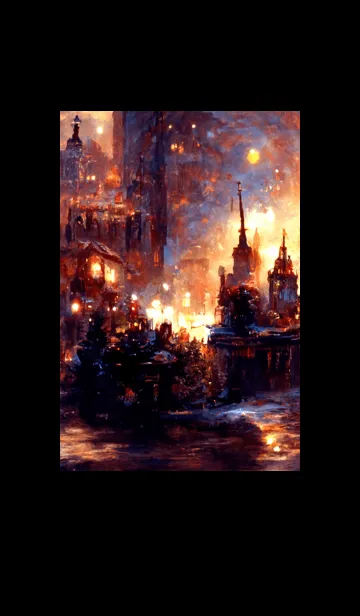 [LINE着せ替え] クリスマスの街並み #2_21。の画像1