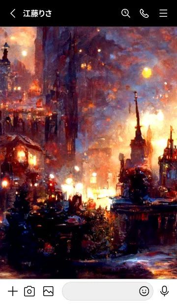 [LINE着せ替え] クリスマスの街並み #2_21。の画像2