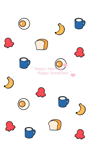 [LINE着せ替え] Happy morning Happy breakfast 4の画像1