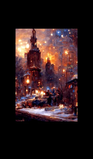 [LINE着せ替え] クリスマスの街並み #2_16。の画像1